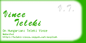 vince teleki business card